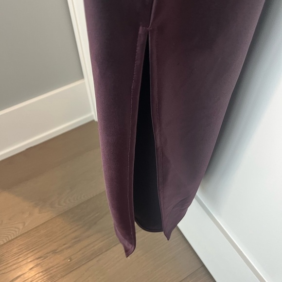 BHLDN Purple Cowl Neck Dress - Picture 6 of 16